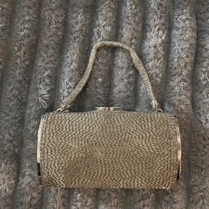 PRE LOVED EVENING PURSE SILVER BLING